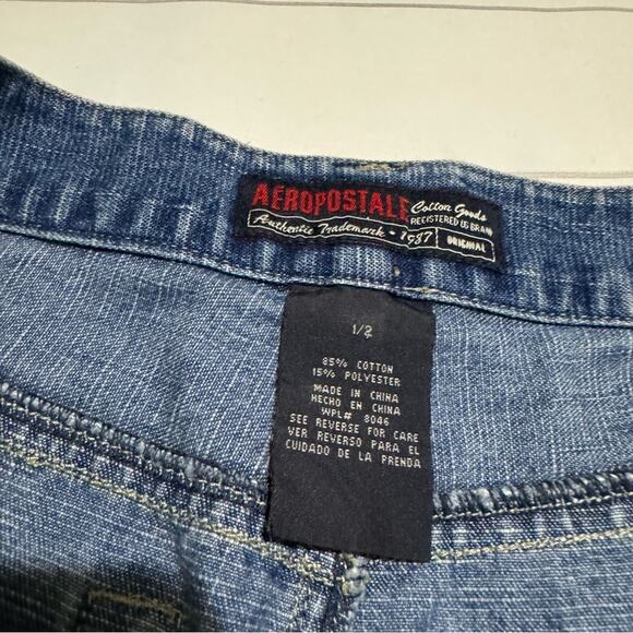 Aeropostale Light Wash Stretch Denim Jean LongModest Skirt Women’s Size Small - Picture 2 of 5